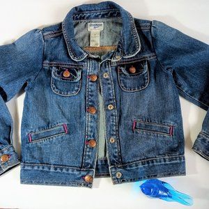 Genuine Kids by OshKosh Denim Jacket 6 Blue & Pink